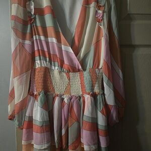 Colorful Geometric Mini Dress